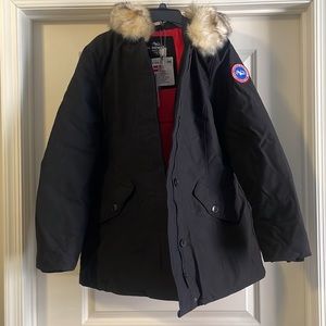 Puremsx Winter Duck Down Parka w/ Detachable Faux Fur on Hood - Black  - XXL